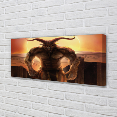 Pintura em tela Figura do pôr do sol