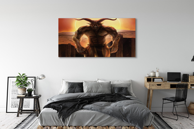 Pintura em tela Figura do pôr do sol