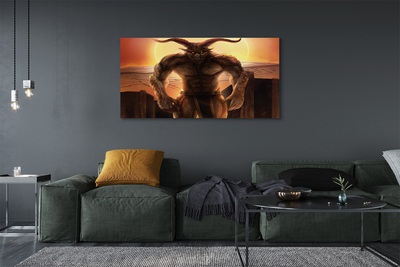 Pintura em tela Figura do pôr do sol