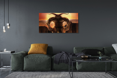 Pintura em tela Figura do pôr do sol