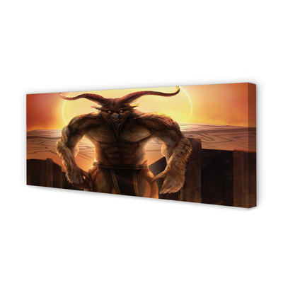 Pintura em tela Figura do pôr do sol