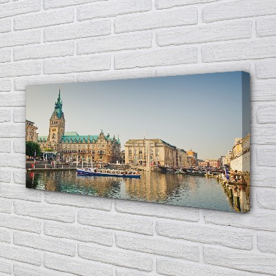 Pintura em tela Catedral do Rio Alemanha em Hamburgo