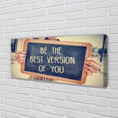 Quadro em tela Placa de inscrição