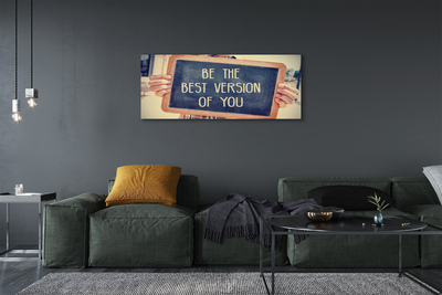 Quadro em tela Placa de inscrição