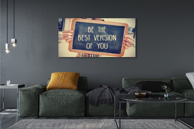 Quadro em tela Placa de inscrição