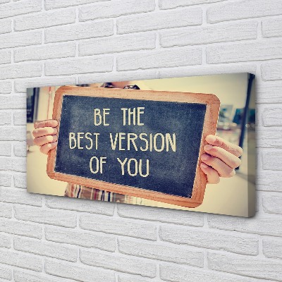 Quadro em tela Placa de inscrição