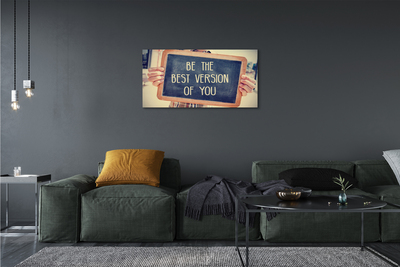 Quadro em tela Placa de inscrição