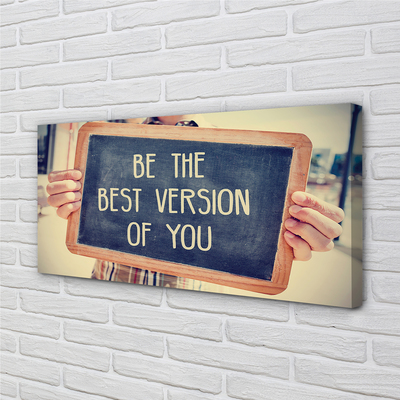 Quadro em tela Placa de inscrição