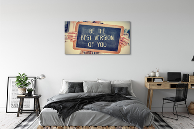 Quadro em tela Placa de inscrição