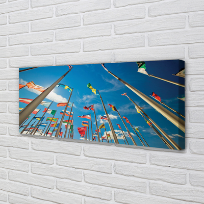 Pintura em tela Várias bandeiras
