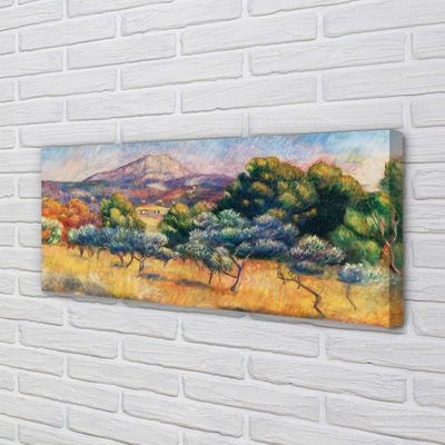 Pintura em tela Monte Sainte-Victoria - Pierre Auguste Renoir