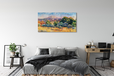 Pintura em tela Monte Sainte-Victoria - Pierre Auguste Renoir