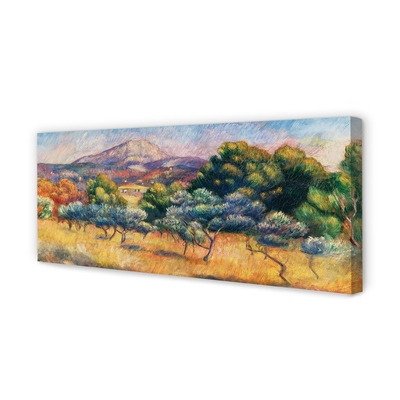 Pintura em tela Monte Sainte-Victoria - Pierre Auguste Renoir