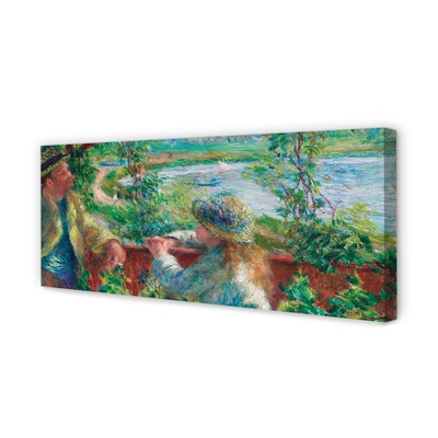Pintura em tela À Beira da Água - Pierre Auguste Renoir