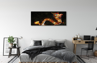 Pintura em tela dragão luminoso japonês