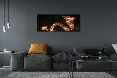 Pintura em tela dragão luminoso japonês