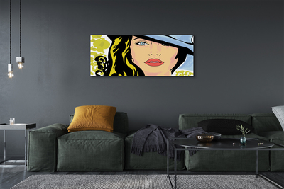 Quadro em tela Chapéu de mulher