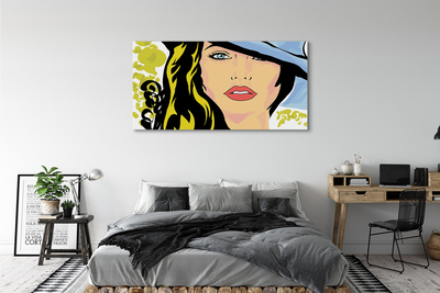 Quadro em tela Chapéu de mulher
