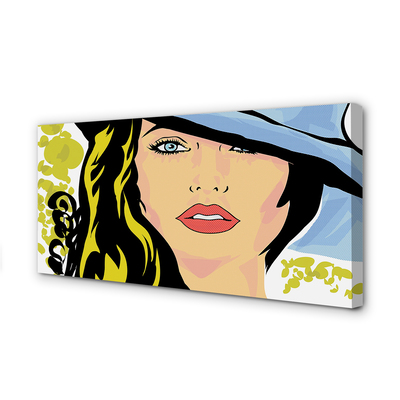 Quadro em tela Chapéu de mulher