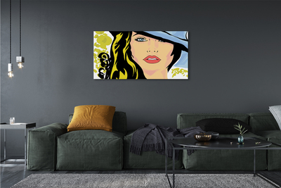 Quadro em tela Chapéu de mulher