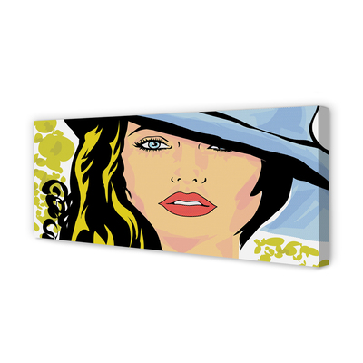 Quadro em tela Chapéu de mulher