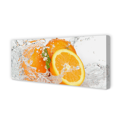 Pintura em tela Laranjas na água