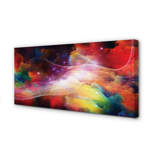 Quadro em tela Fractais de ondas abstratas