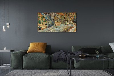 Pintura em tela Reparando a Estrada - Vincent van Gogh