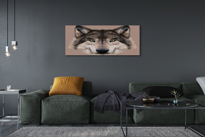 Quadro em tela Lobo Pintado