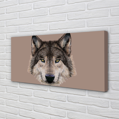 Quadro em tela Lobo Pintado