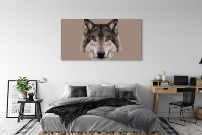 Quadro em tela Lobo Pintado