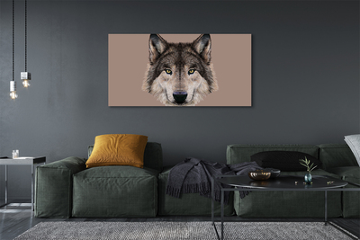 Quadro em tela Lobo Pintado