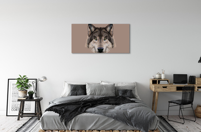 Quadro em tela Lobo Pintado