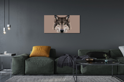 Quadro em tela Lobo Pintado