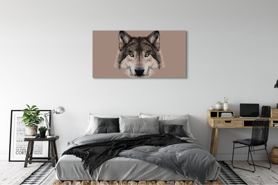 Quadro em tela Lobo Pintado
