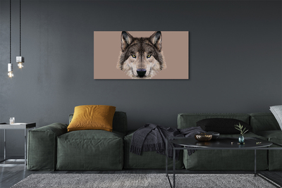 Quadro em tela Lobo Pintado