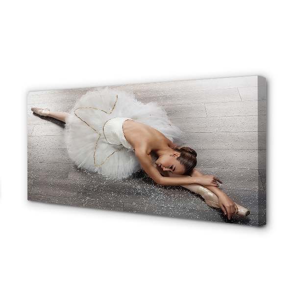 Quadro em tela Vestido de bailarina branco feminino