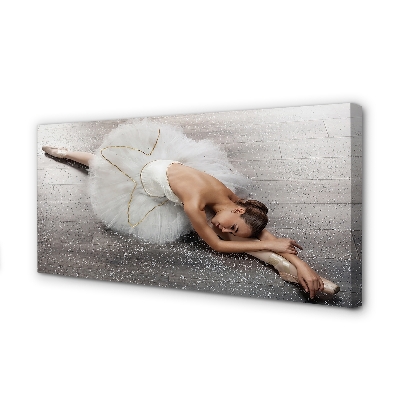 Quadro em tela Vestido de bailarina branco feminino
