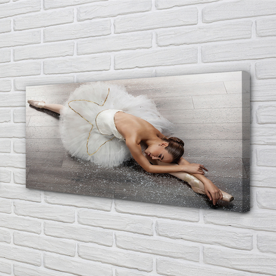 Quadro em tela Vestido de bailarina branco feminino