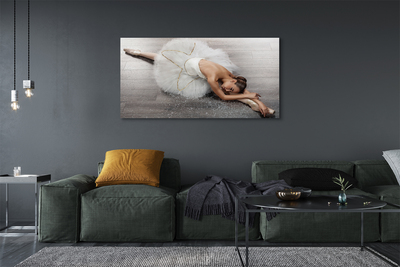 Quadro em tela Vestido de bailarina branco feminino