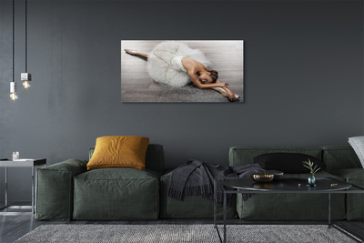 Quadro em tela Vestido de bailarina branco feminino