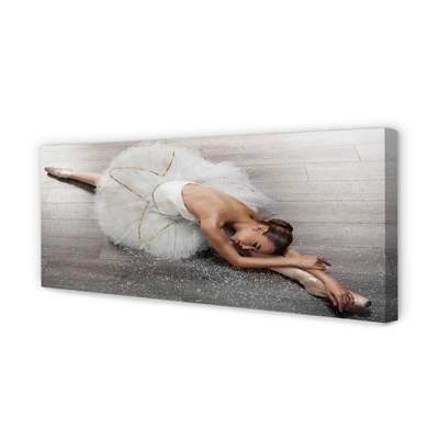 Quadro em tela Vestido de bailarina branco feminino