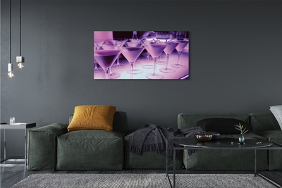 Pintura em tela Coquetéis em copos