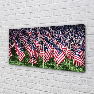 Quadro em tela Bandeiras dos Estados Unidos