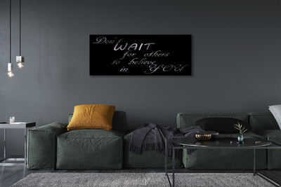 Pintura em tela Letras metálicas