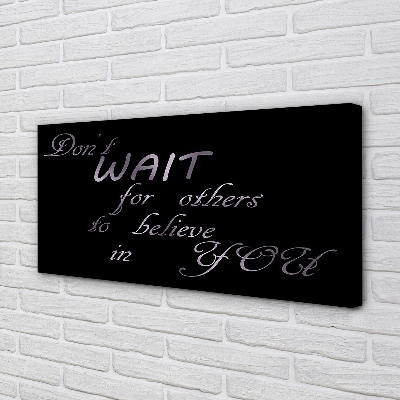 Pintura em tela Letras metálicas