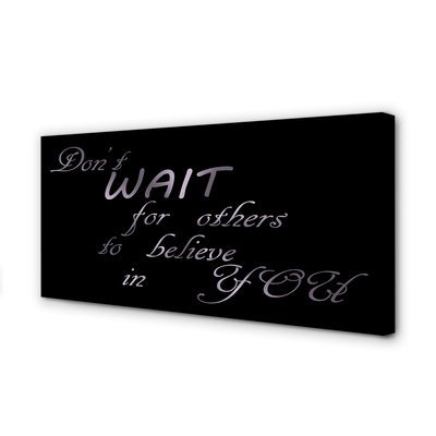 Pintura em tela Letras metálicas