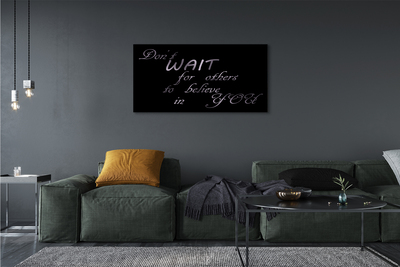 Pintura em tela Letras metálicas