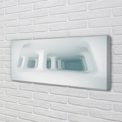 Pintura em tela Suportes 3D brancos