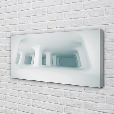 Pintura em tela Suportes 3D brancos